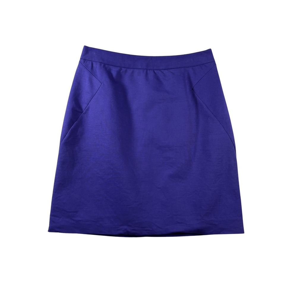Kate Spade New York Blue Skirt the Rules Mini Skirt Size 4 Cotton Blend